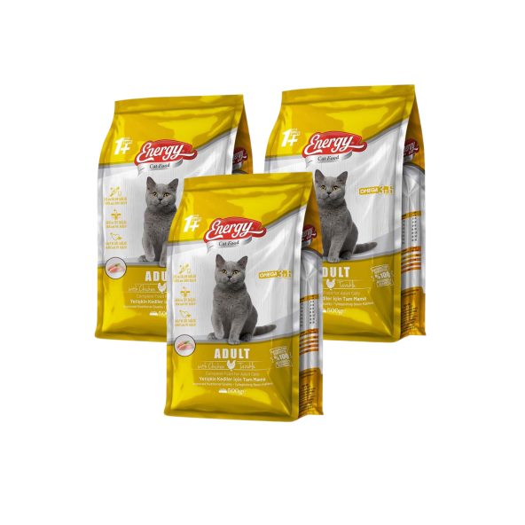 Cat Food Energy 500 g Tavuklu Yetişkin Kedi Maması - 3 Adet - 2