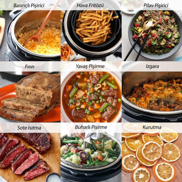 Instant Pot Duo Crisp 11'i 1 Arada 7.6 lt Basınçlı Pişirici ve Air Fryer - 3