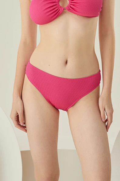 Fuşya Reps Basic Tek Alt Bikini