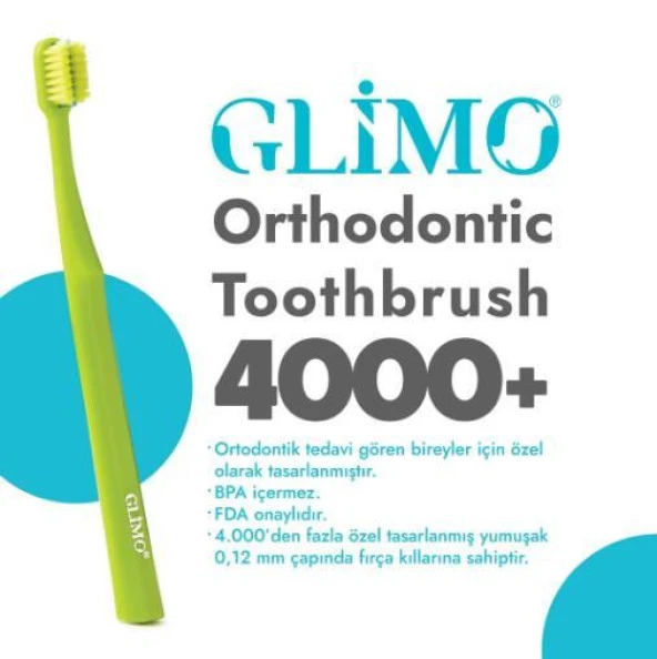 Glimo Ortodantik Toothbursh 4000 Diş Fırçası Soft