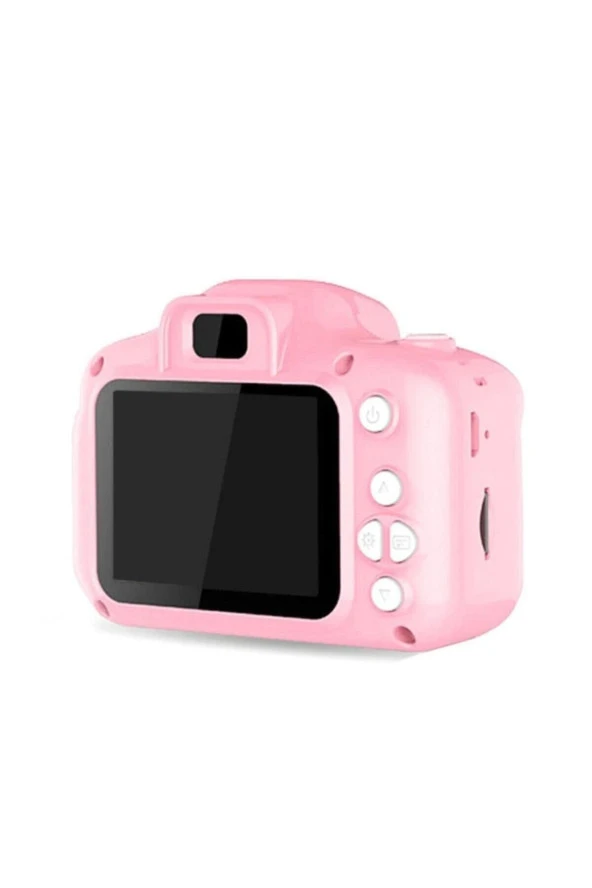 Mini 1080p Hd Kamera Çocuklar Için Dijital Fotoğraf Makinesi 2.0 Inç Ekran 720-1080p Pembe Renk - 3