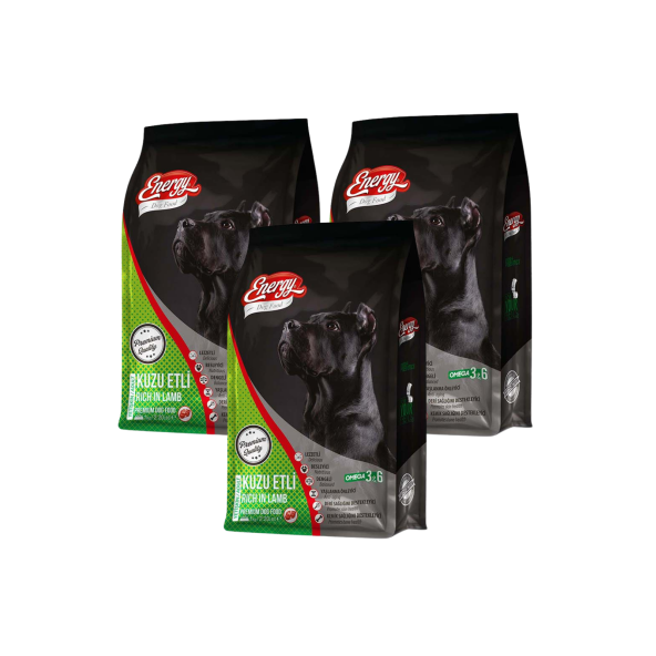 Dog Food Energy 1 kg Kuzu Etli Yetişkin Köpek Maması - 3 Adet - 2