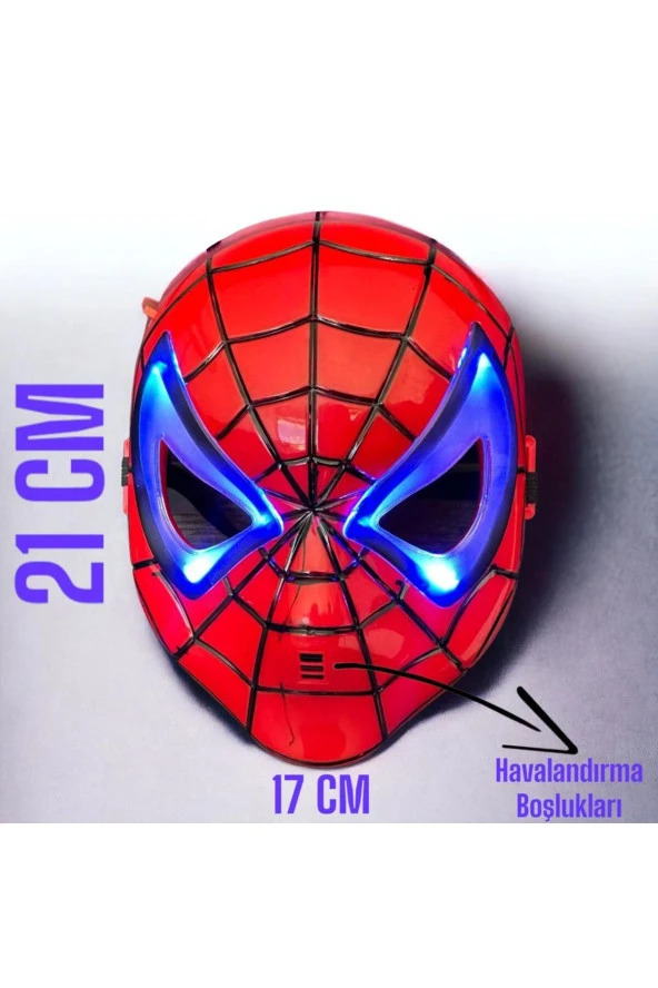Spiderman Örümcek Adam Işıklı, Kafa Bandajlı Maske - 4