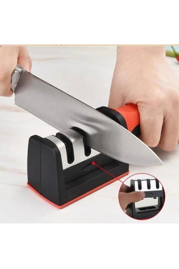 Profesyonel Bıçak Bileyici 3 Açılı Elmas Seramik Tungsten Çelik El Bıçakları Bileme - 2