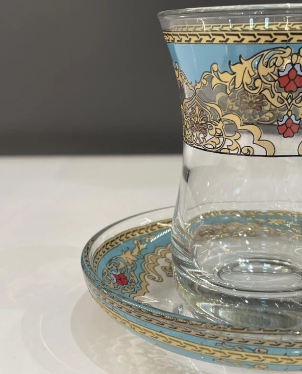 ÇİNİ DESEN 2'Lİ ÇAY BARDAK NO:2 - 5