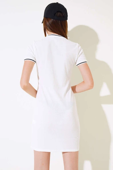 Kaşkorse Biyeli Elbise Siyah - Resim 3