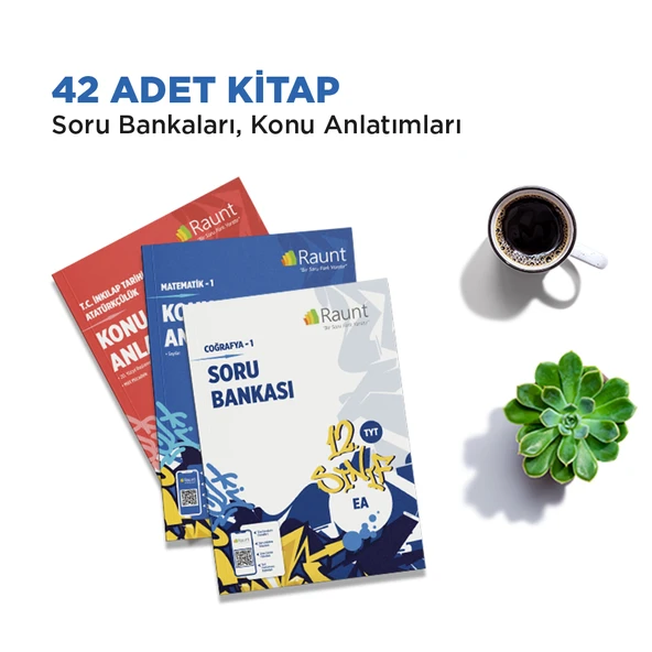 Raunt Premium YKS 2026 EŞİT AĞIRLIK Seti (12. Sınıf & Mezun)  Koçluk, Kamplar ve Kitaplar Full Paket - Resim 4
