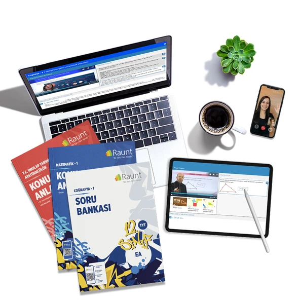 Raunt Premium YKS 2026 EŞİT AĞIRLIK Seti (12. Sınıf & Mezun)  Koçluk, Kamplar ve Kitaplar Full Paket - Resim 2