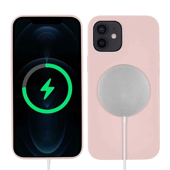 iPhone 12 Mini Uyumlu Kılıf  Silksafe Wireless Kapak