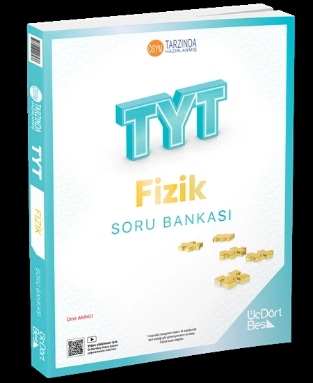Üçdörtbeş Yayınları TYT Fizik Soru Bankası Yeni ürün görseli