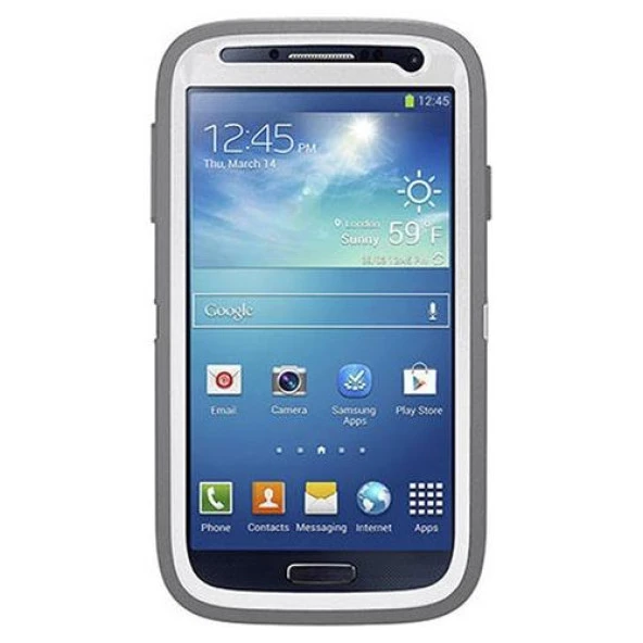 Otterbox Samsung Galaxy S4 Defender Kılıf - Beyaz-Gri - Resim 6