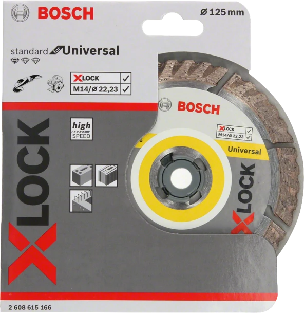 Bosch - X-LOCK - Standard Seri Genel Yapı Malzemeleri İçin Elmas Kesme Diski 125 mm - 2