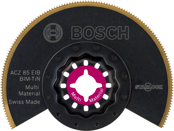 Bosch - Starlock - ACZ 85 EIB - BIM-TIN Çoklu Malzeme İçin Segman Testere Bıçağı, Bombeli 10'lu