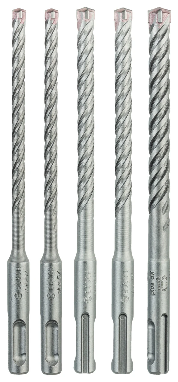 Bosch - SDS plus-5X Serisi Kırıcı Delici Matkap Ucu 5 Parça Set (6,6,8,8,10 x 160 mm)