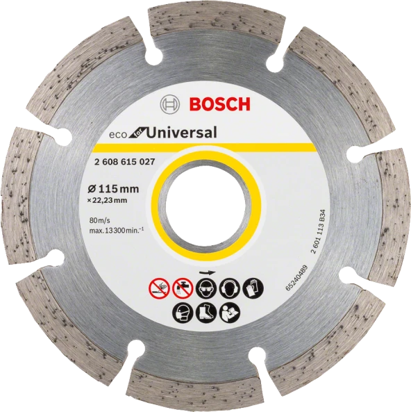 Bosch - Ekonomik Seri Genel Yapı Malzemeleri İçin Elmas Kesme Diski 115 mm