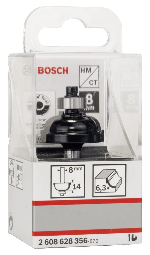 Bosch - Standard Seri Ahşap İçin Çift Oluklu Sert Metal Kenar Biçimlendirme Frezesi 8*28,5*54mm - Resim 2
