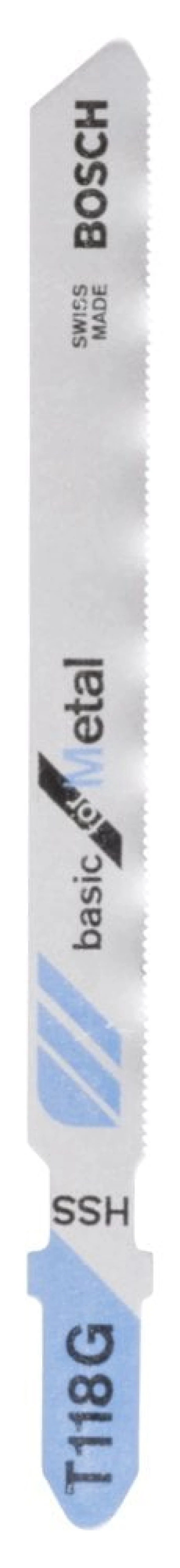 Bosch - Ekonomik Seri Metal İçin T 118 G Dekupaj Testeresi Bıçağı - 5'Li Paket ürün görseli 1