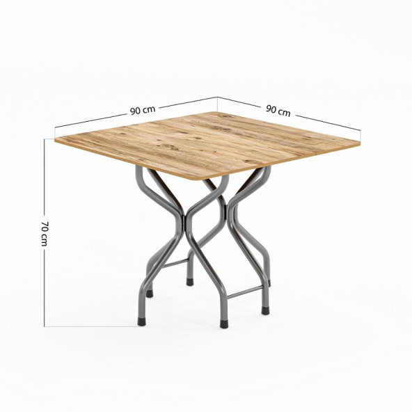 Eportatif Katlanır Masa Kırma Masa Çam Kare 1386 - 3