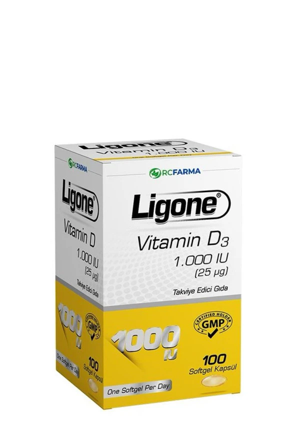 Ligone Vitamin D3 1.000 IU 100 Softgel