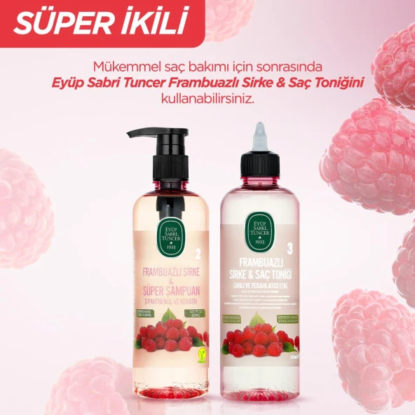 Eyüp Sabri Tuncer Frambuazlı Sirke & Süper Şampuan 500 Ml X 3 Adet - 4