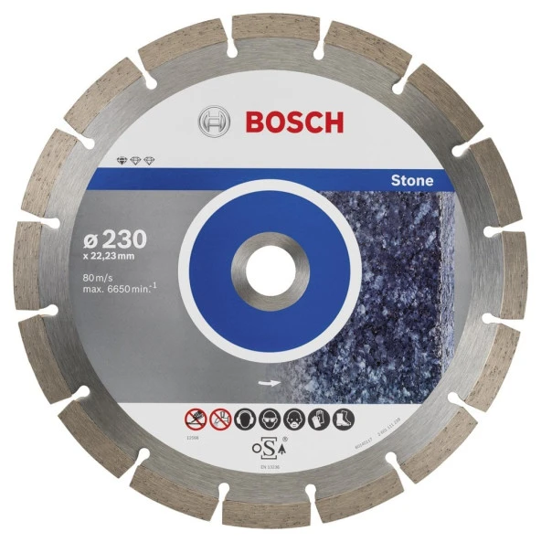 Bosch - Standard Seri Taş İçin, 9+1 Elmas Kesme Diski Set 230mm ürün görseli 1