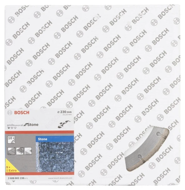Bosch - Standard Seri Taş İçin, 9+1 Elmas Kesme Diski Set 230mm - Resim 2
