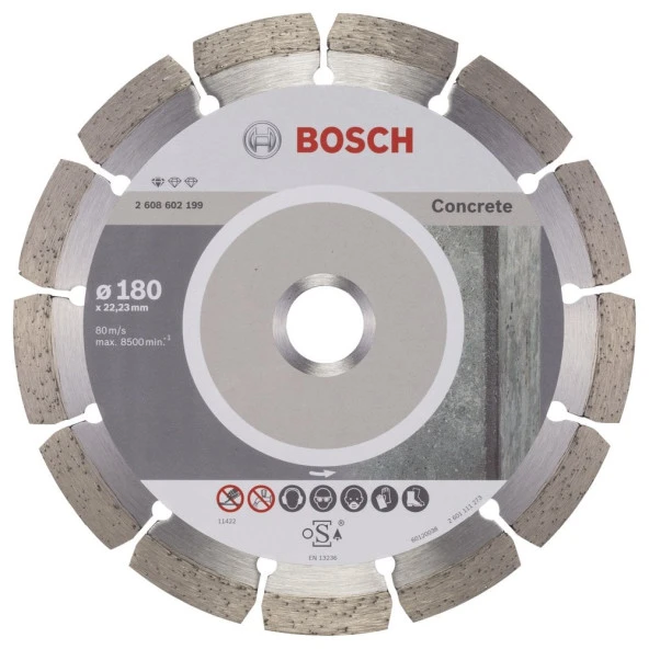 Bosch - Standard Seri Beton İçin Elmas Kesme Diski 180 mm ürün görseli 1