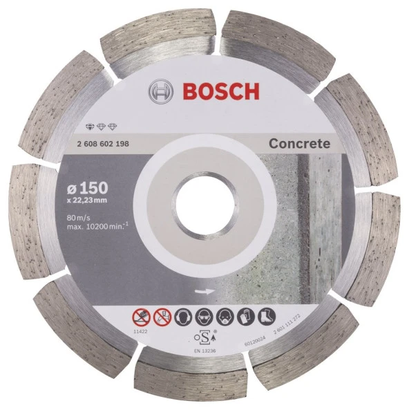 Bosch - Standard Seri Beton İçin Elmas Kesme Diski 150 mm ürün görseli