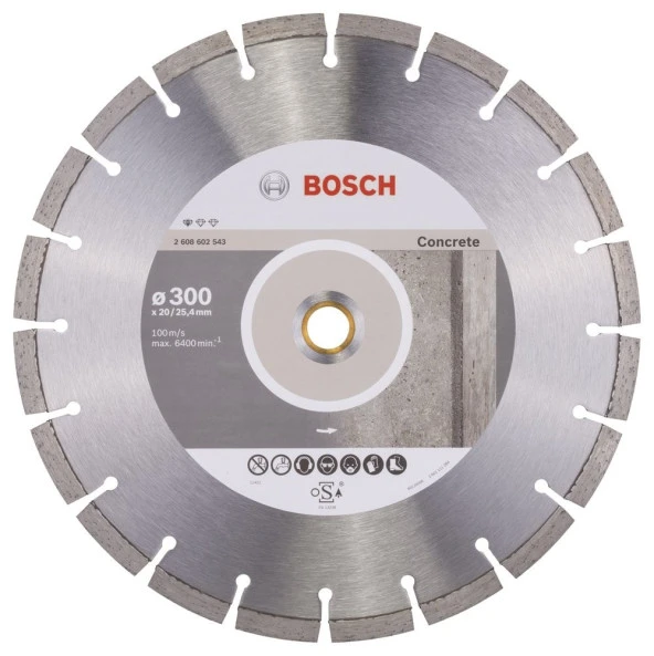 Bosch - Standard Seri Beton İçin Elmas Kesme Diski 300 mm