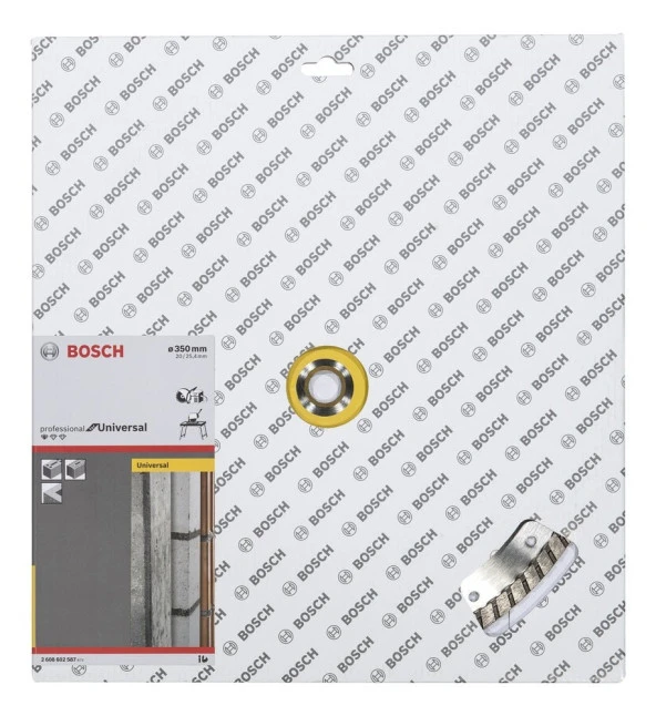 Bosch - Standard Seri Genel Yapı Malzemeleri İçin Turbo Segman Elmas Kesme Diski 350 mm - Resim 2