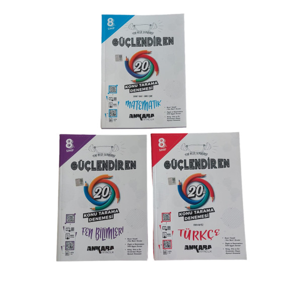8. SINIF GÜÇLENDİREN KONU TARAMA  DENEME 3LÜ SET