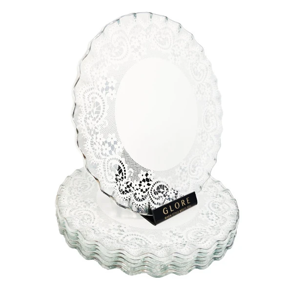 Glore Marche Platin Yaldızlı Pasta Tabağı - 2