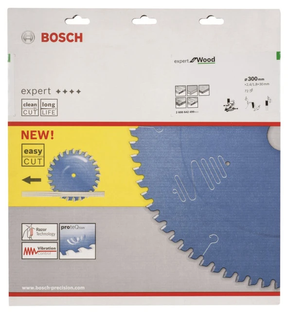 Bosch - Expert Serisi Ahşap için Daire Testere Bıçağı 300*30 mm 72 Diş - 2