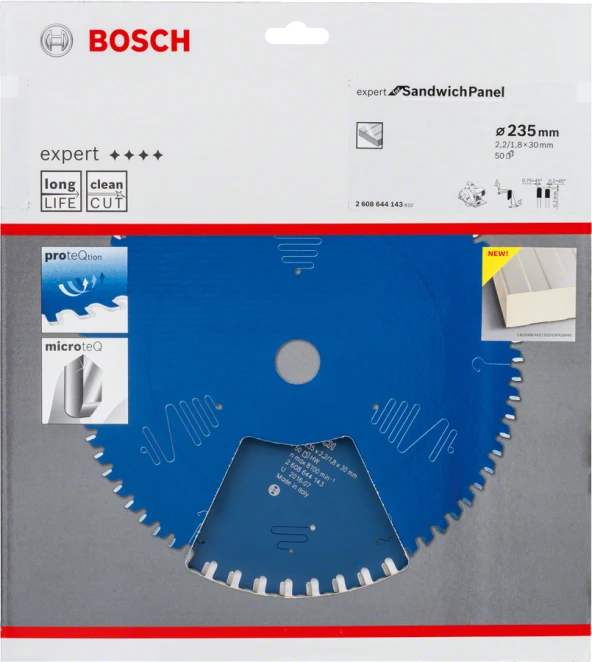Bosch - Expert Serisi Çelik Levhalı Sandviç Panelleri için Daire Testere Bıçağı 235*30 mm 50 Diş - Resim 2