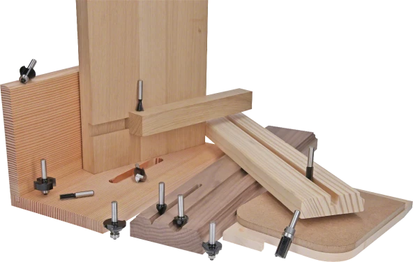 Bosch - Standard Seri Ahşap İçin Çift Oluklu, Sert Metal Bilya Yataklı Yuvarlama Frezesi 8*8*53 mm - 3