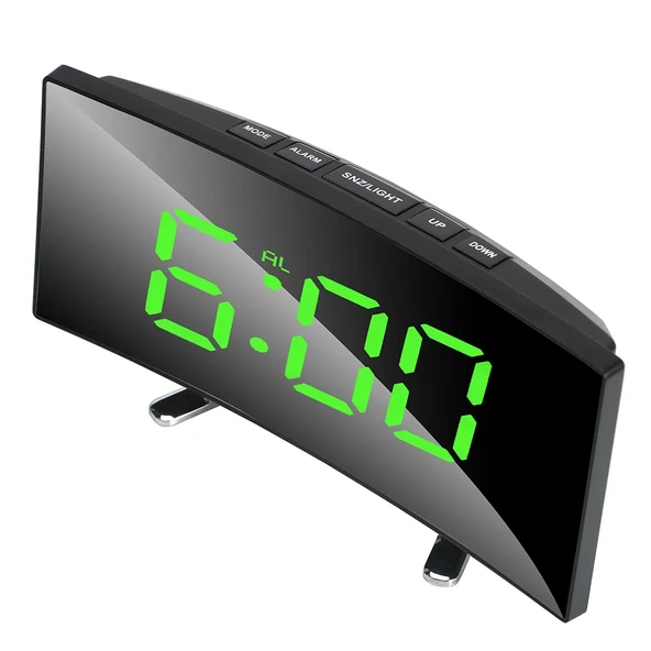 DailyTech Oval Dijital Masa Saati Alarm Termometre Zaman - - 2