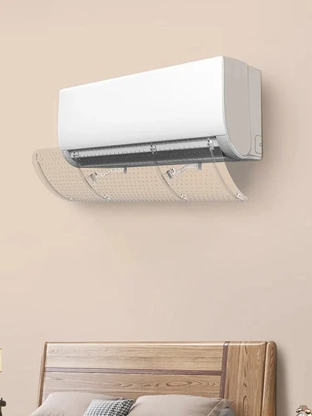 DailyTech Şeffaf Klima Yönlendirici Aparatı Bakteri Önleyici Temiz Hava Basit Kurulum Filtre - - 4