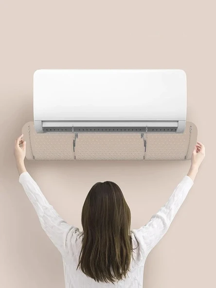 DailyTech Şeffaf Klima Yönlendirici Aparatı Bakteri Önleyici Temiz Hava Basit Kurulum Filtre - - 5