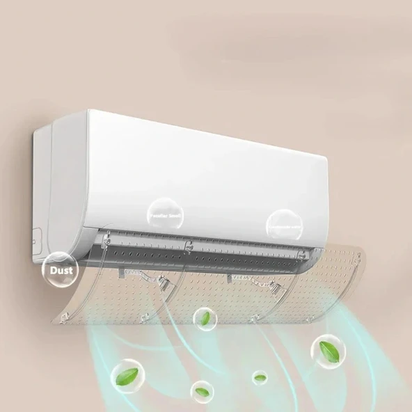 DailyTech Şeffaf Klima Yönlendirici Aparatı Bakteri Önleyici Temiz Hava Basit Kurulum Filtre -