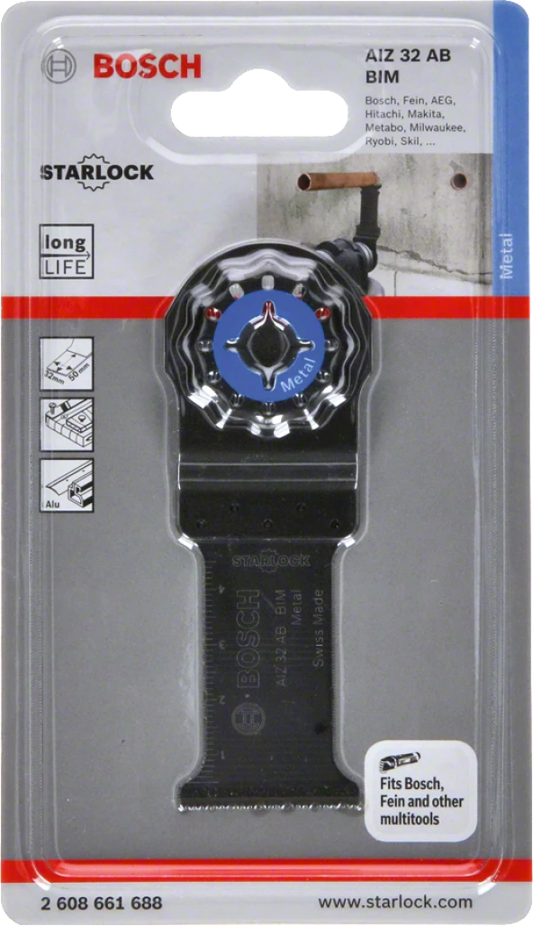 Bosch - Starlock - AIZ 32 AB - BIM Metal İçin Daldırmalı Testere Bıçağı 1'li - 2