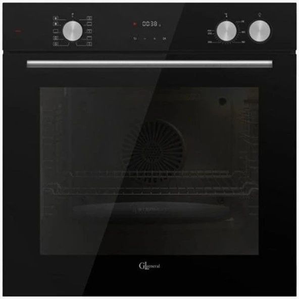 GL General Siyah Ankastre Set(GLD 1070SA Elegance-GLO 205CS Bask-Azure GLF 64CS) Buhar Destekli - 3