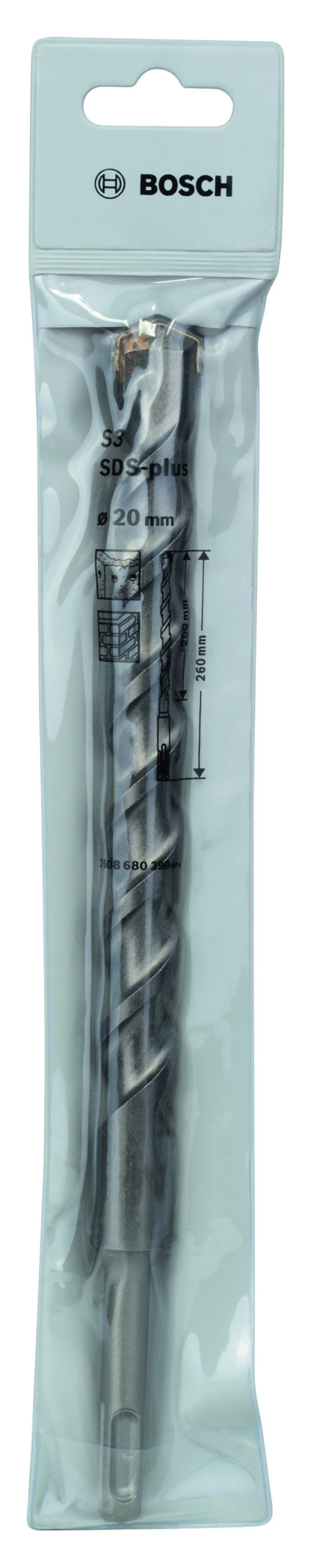Bosch - Plus-1 Serisi, SDS-plus Kırıcı Delici Matkap Ucu 20*260 mm - 2