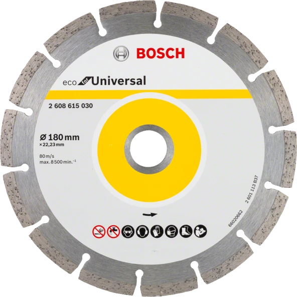 Bosch - Ekonomik Seri Genel Yapı Malzemeleri İçin Elmas Kesme Diski 180 mm ürün görseli 1