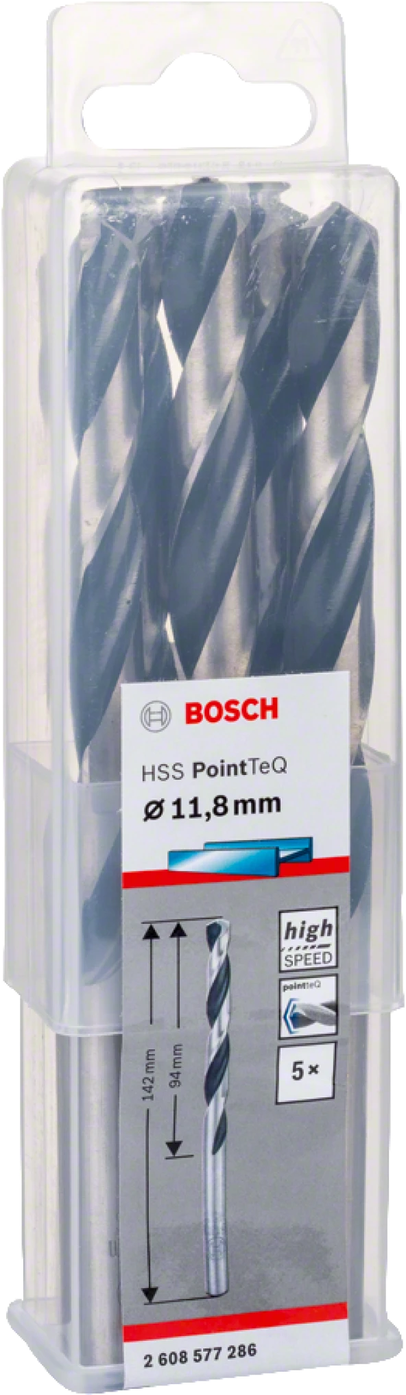 Bosch - HSS-PointeQ Metal Matkap Ucu 11,8 mm 5'li - 2