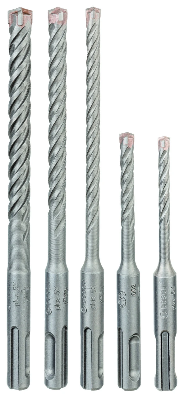 Bosch - SDS plus-5X Serisi Kırıcı Delici Matkap Ucu 5 Parça Set (5,6 x 110 mm, 6,8,10 x 160 mm)
