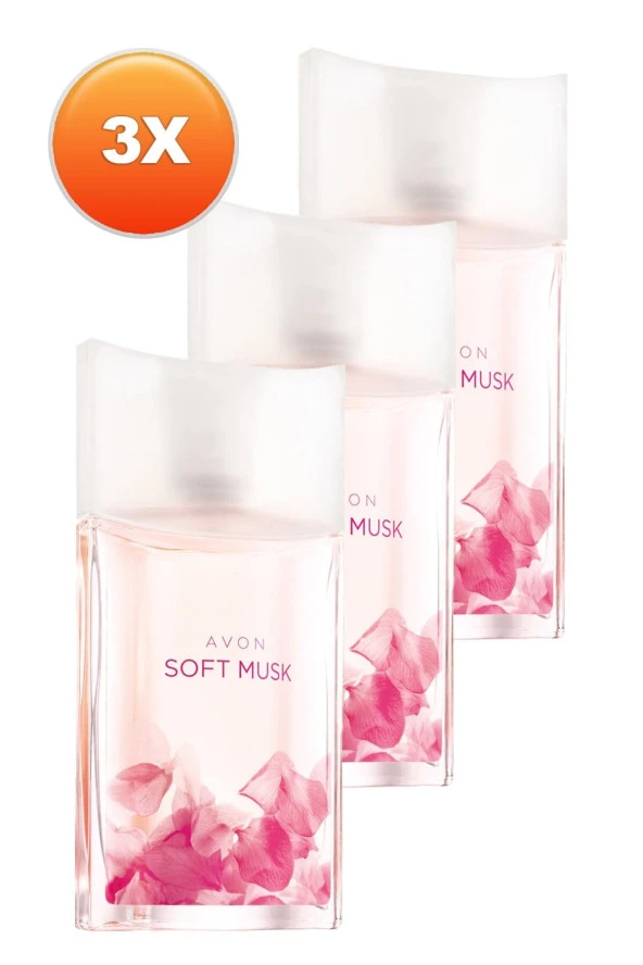 Soft Musk Kadın Parfüm Edt 50 Ml. 3lü Set