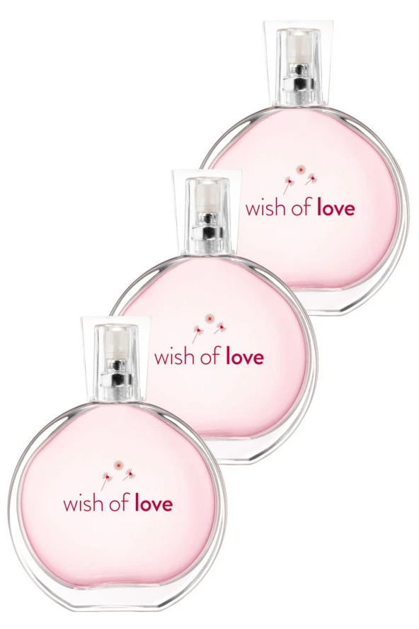 Wish Of Love Kadın Parfüm Edt 50 Ml. Üçlü Set ürün görseli 1