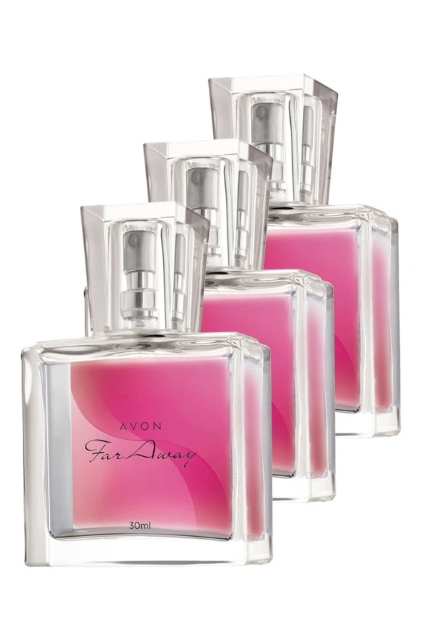 Far Away Kadın Parfüm Edp 30 Ml. Üçlü Set