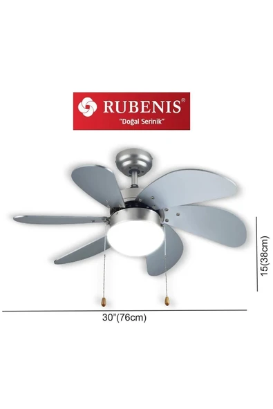 RBT306 SLV ARMATÜRLÜ TAVAN VANTİLATÖRÜ