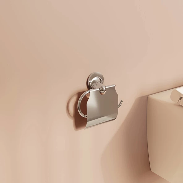 VitrA Marin A44945 Tuvalet Kağıtlığı, Kapaklı - Resim 2